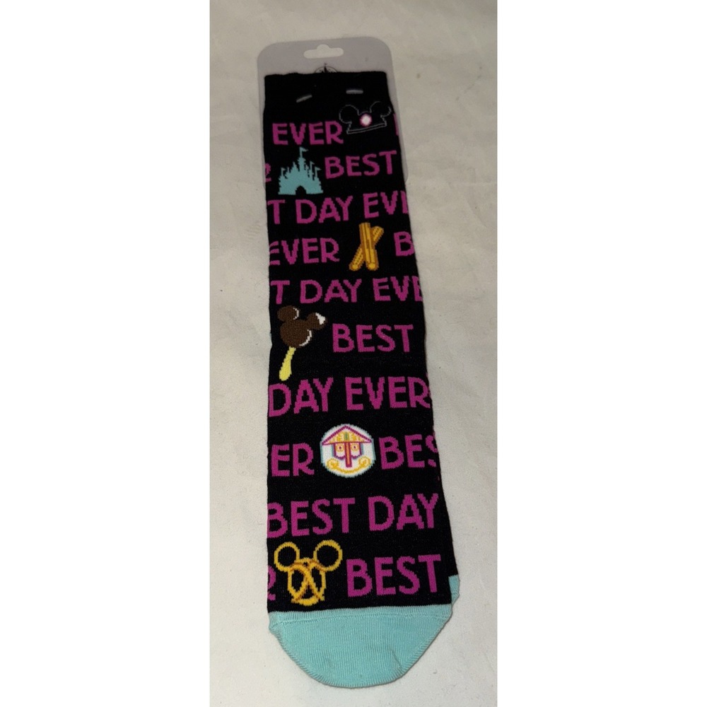 Disney Parks Best Day Ever Socks NWT